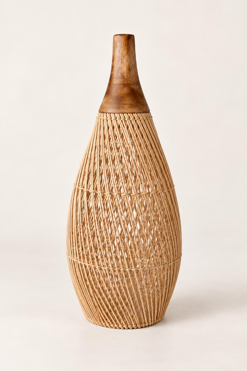 lampa Bali łazienka rattan boho